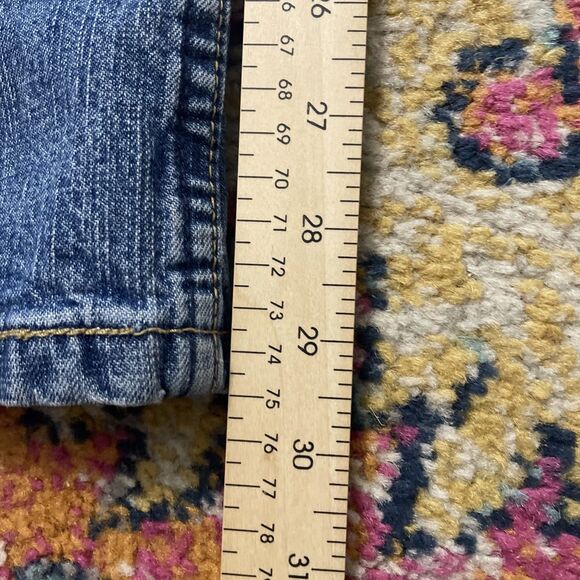 Womens Levi's Stretch Mid-Rise Boot Cut Blue Jeans Size 10 Medium Wash - Picture 6 of 7